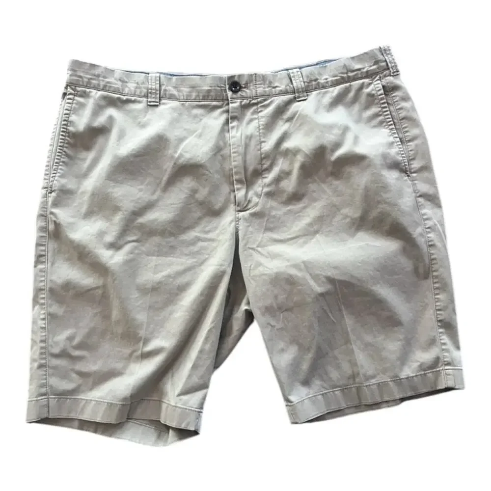 J Crew Stretch Preppy Casual Classic Mens Shorts Lot of 2 Size 38 Gray Tan